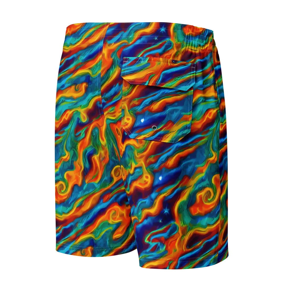 Carnival Current on Men's Board Shorts — Back