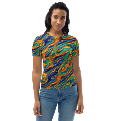 Carnival Current on a Women's Crew Neck T-Shirt
