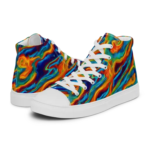 Carnival Current on a Women's High Top Canvas Shoes