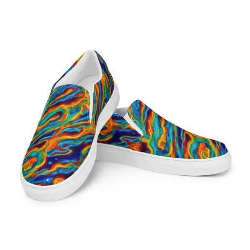 Carnival Current on a Men's Slip-On Canvas Shoes
