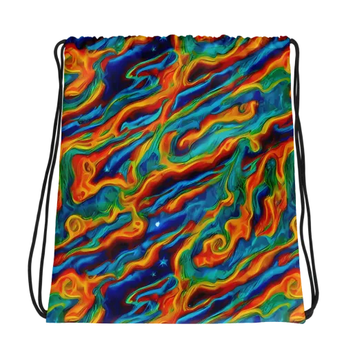Carnival Current on a Drawstring Bag