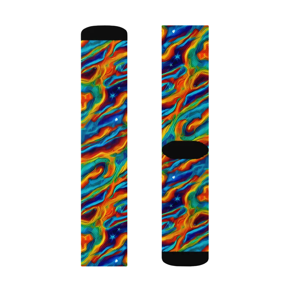 Carnival Current on Socks — Left Sock