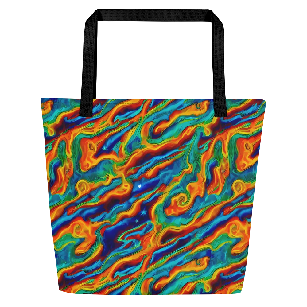 Carnival Current on Large Tote Bag W/ Pocket — Front