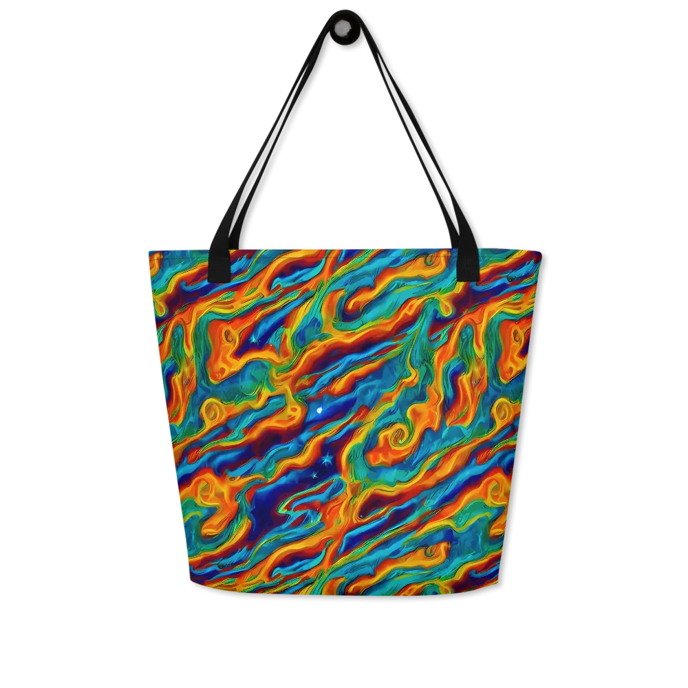 Carnival Current on Large Tote Bag W/ Pocket — Front