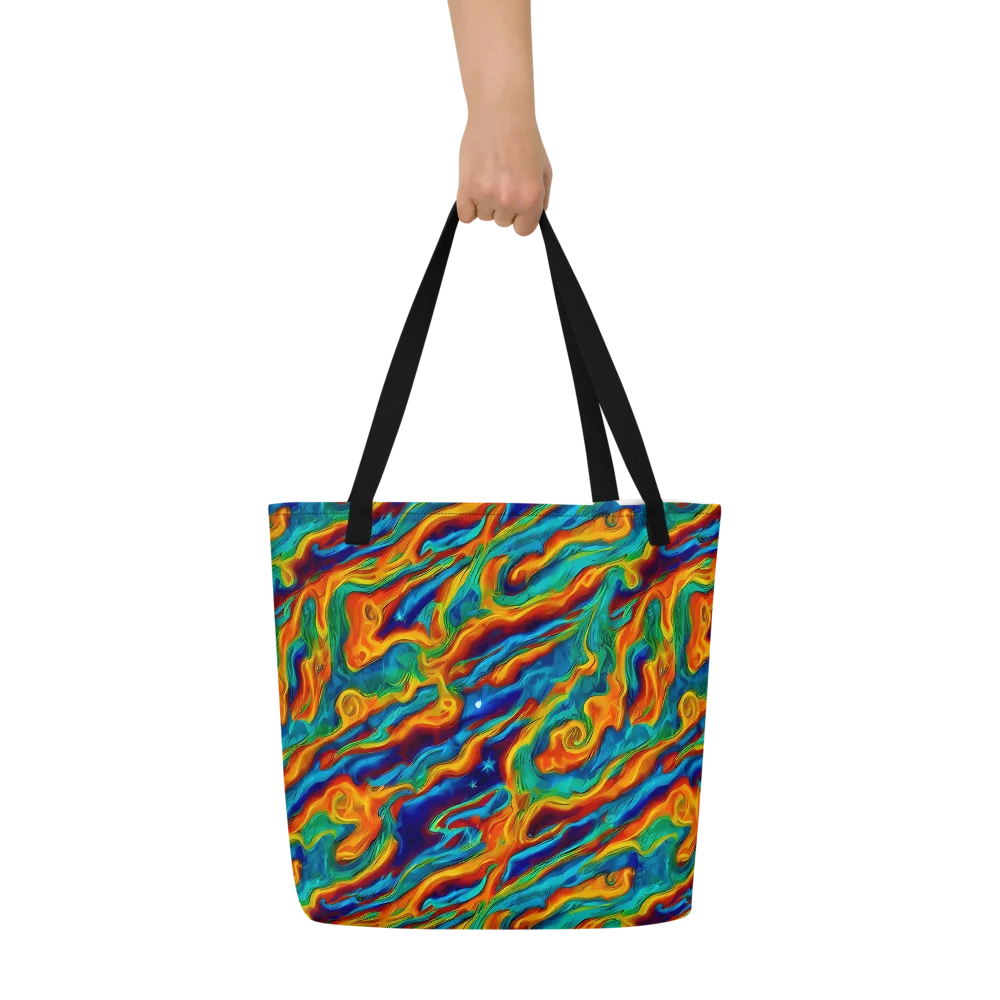 Carnival Current on Large Tote Bag W/ Pocket — Front