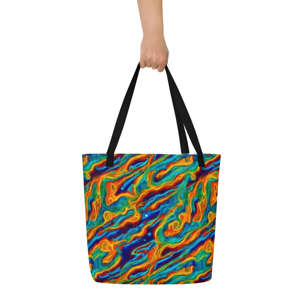 Carnival Current on Large Tote Bag W/ Pocket — Front