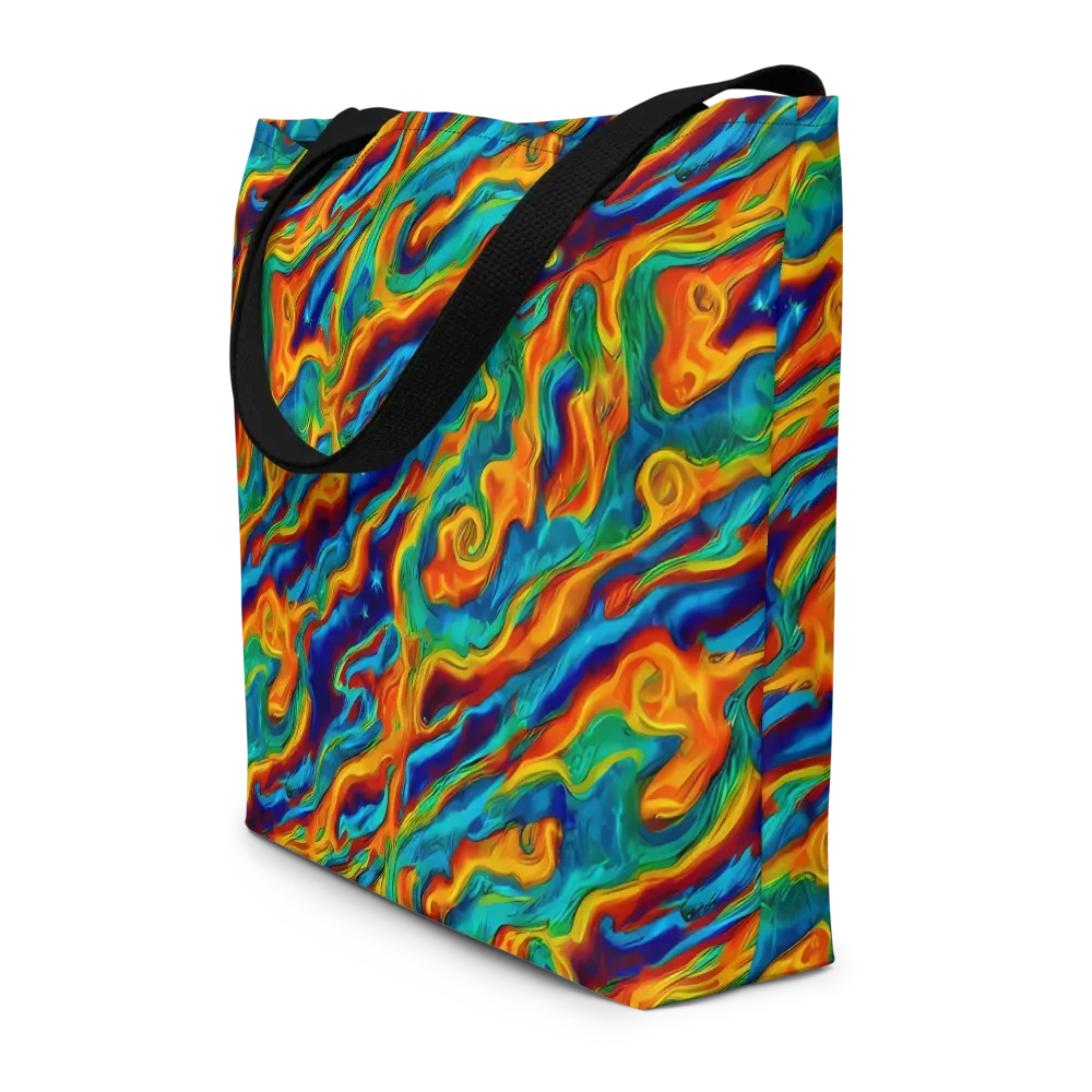 Carnival Current on Large Tote Bag W/ Pocket — Front