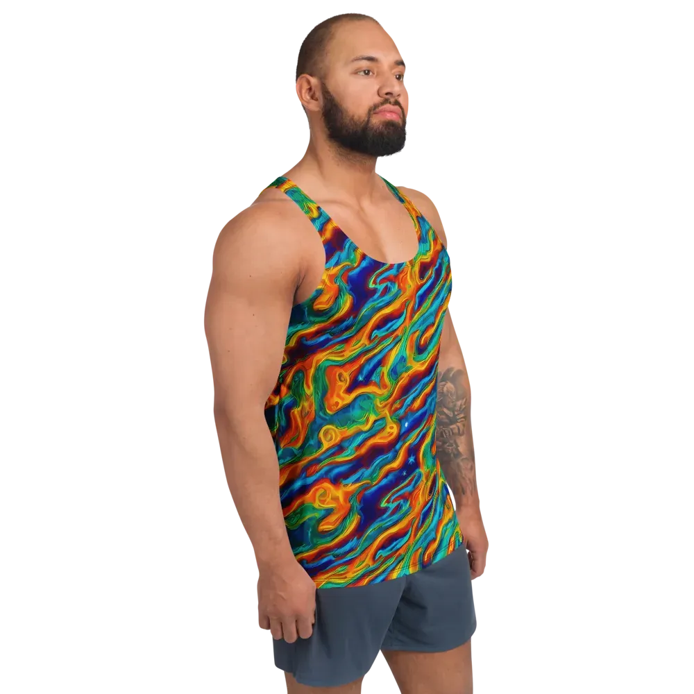 Carnival Current on Men's Tank Top — Right Front