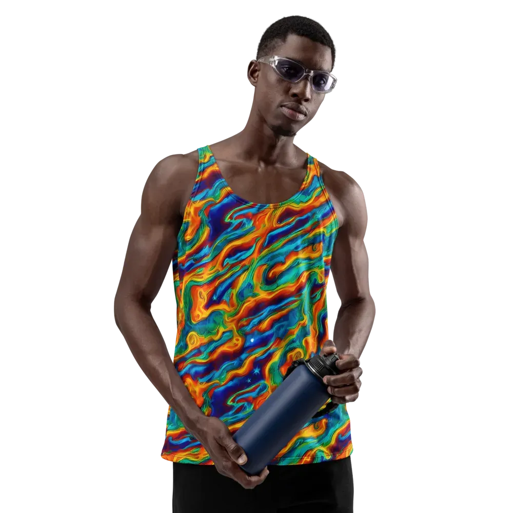 Carnival Current on Men's Tank Top — Front
