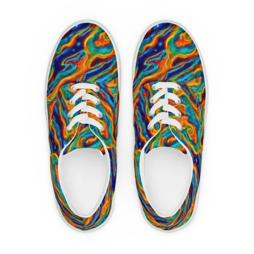 Carnival Current on a Men's Lace-Up Canvas Shoes