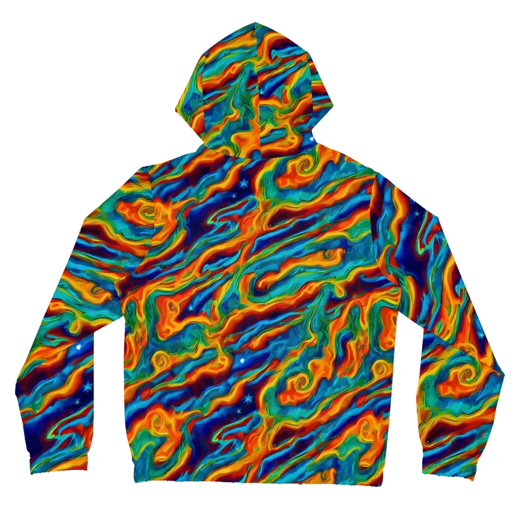 Carnival Current on Women's Full-Zip Hoodie — Back