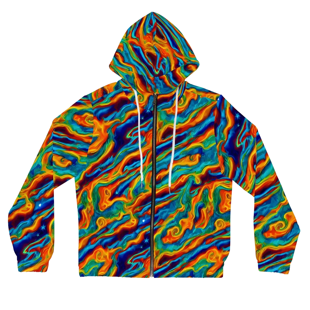Carnival Current on Women's Full-Zip Hoodie — Front