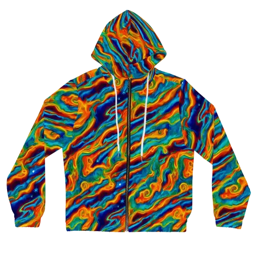 Carnival Current on a Women's Full-Zip Hoodie