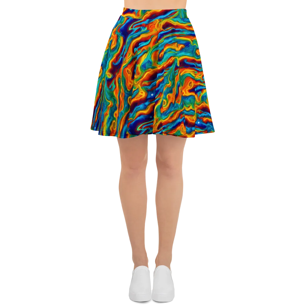 Carnival Current on Skater Skirt — Front