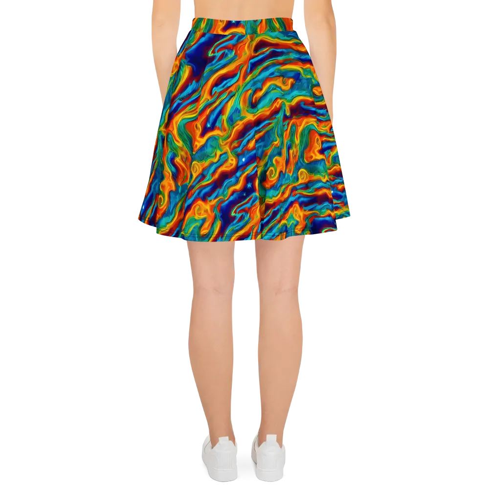 Carnival Current on Skater Skirt — Back