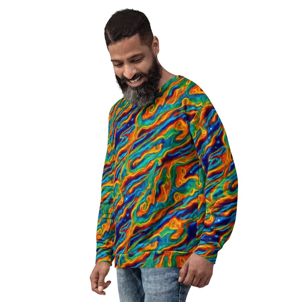 Carnival Current on Sweatshirt — Left Front