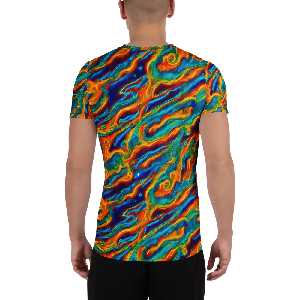 Carnival Current on Men's Athletic T-Shirt — Back