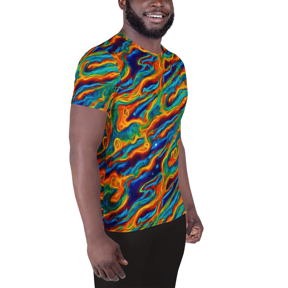 Carnival Current on Men's Athletic T-Shirt — Right