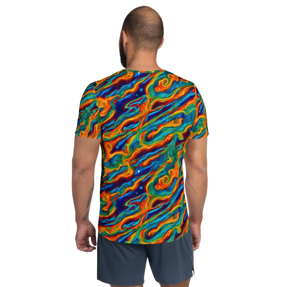 Carnival Current on Men's Athletic T-Shirt — Back