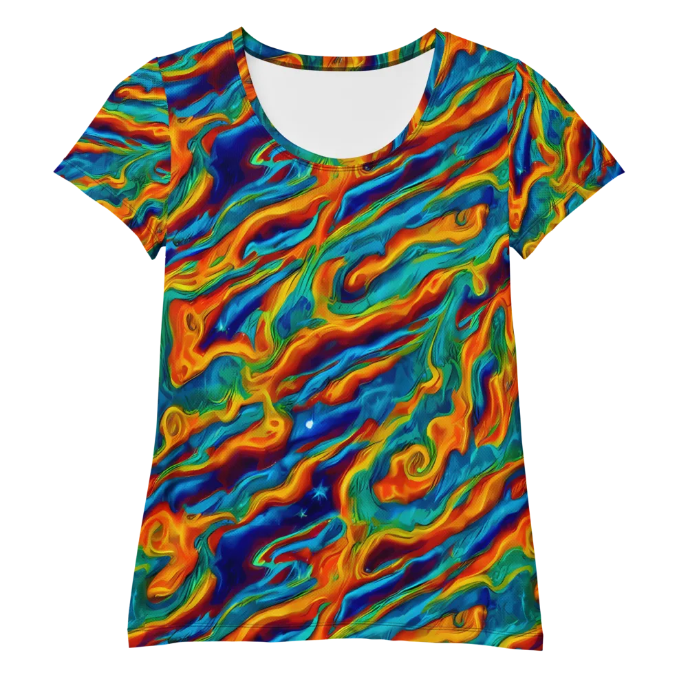 Carnival Current on Women's Athletic T-Shirt — Front