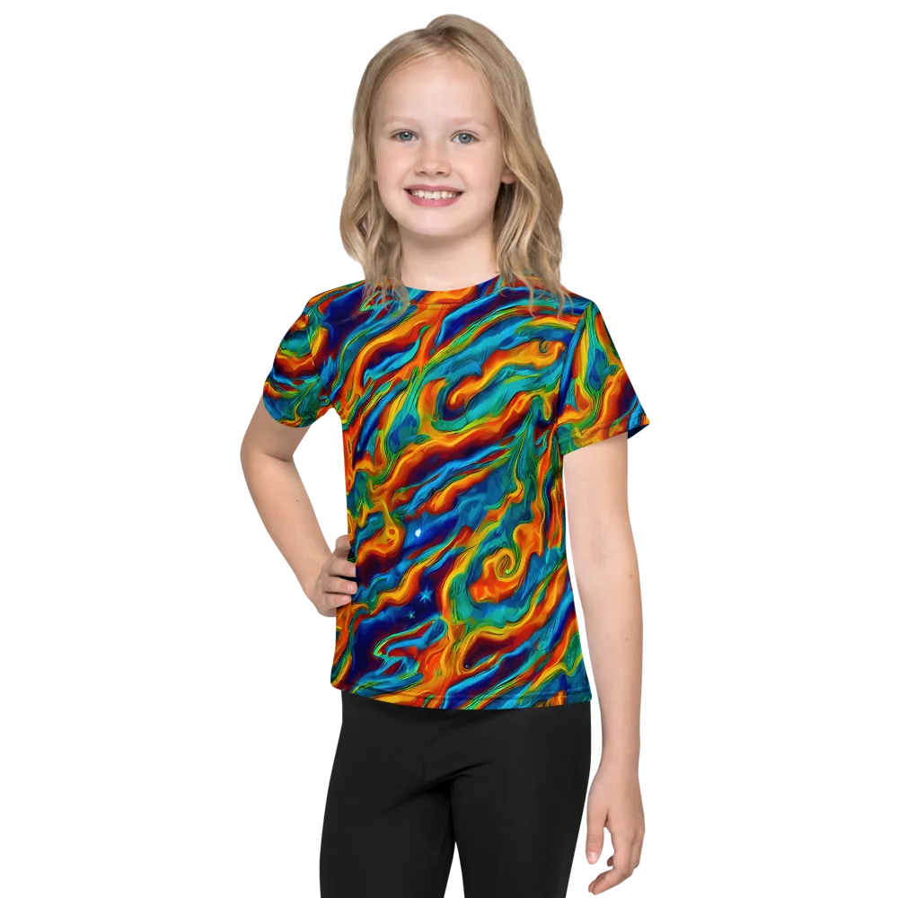 Carnival Current on Kids Crew Neck T-Shirt — Front