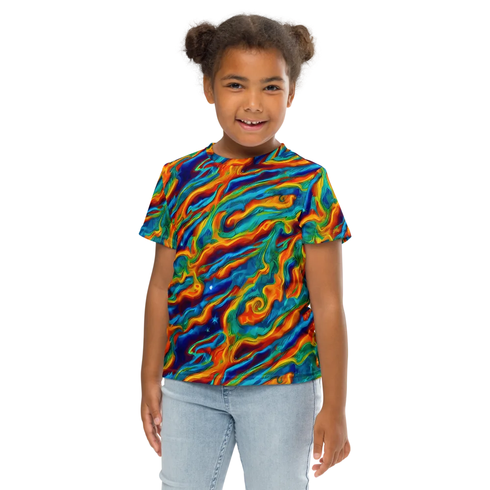 Carnival Current on Kids Crew Neck T-Shirt — Front
