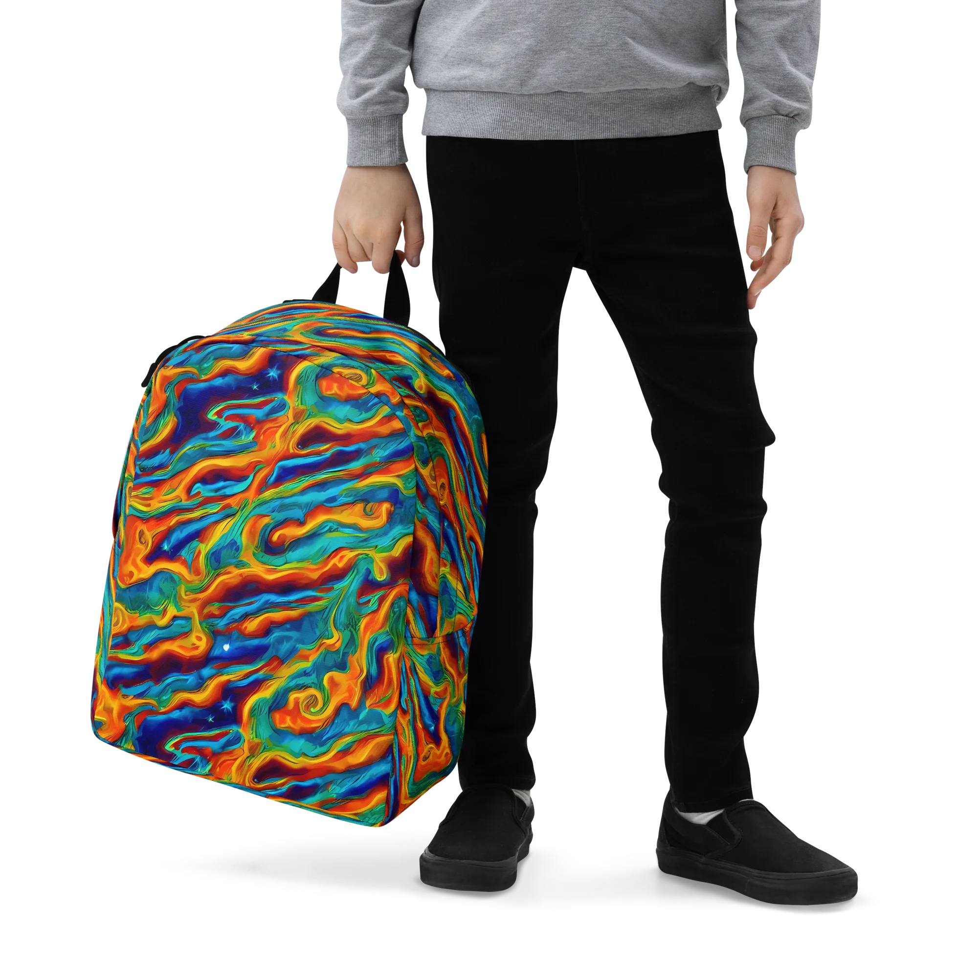 Carnival Current on Minimalist Backpack — Zoomed-in