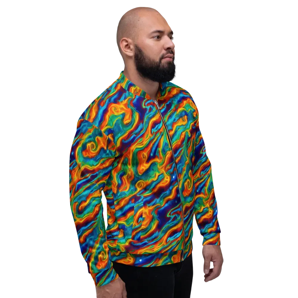 Carnival Current on Bomber Jacket — Right