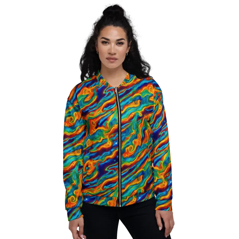 Carnival Current on Bomber Jacket — Front