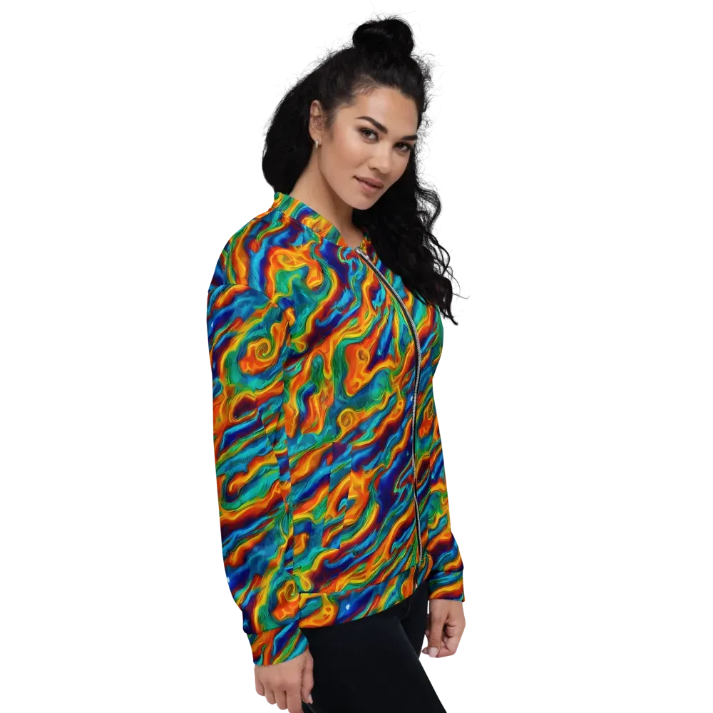 Carnival Current on Bomber Jacket — Right