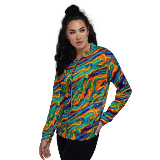 Carnival Current on a Bomber Jacket