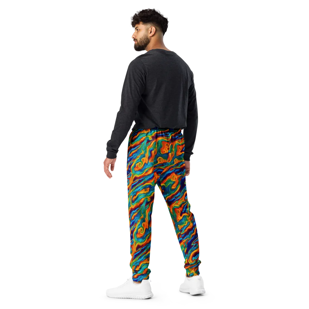 Carnival Current on Men's Joggers — Back