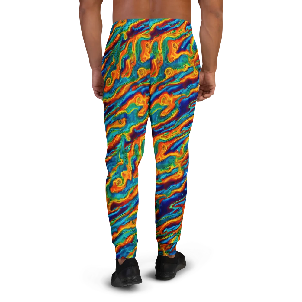 Carnival Current on Men's Joggers — Back