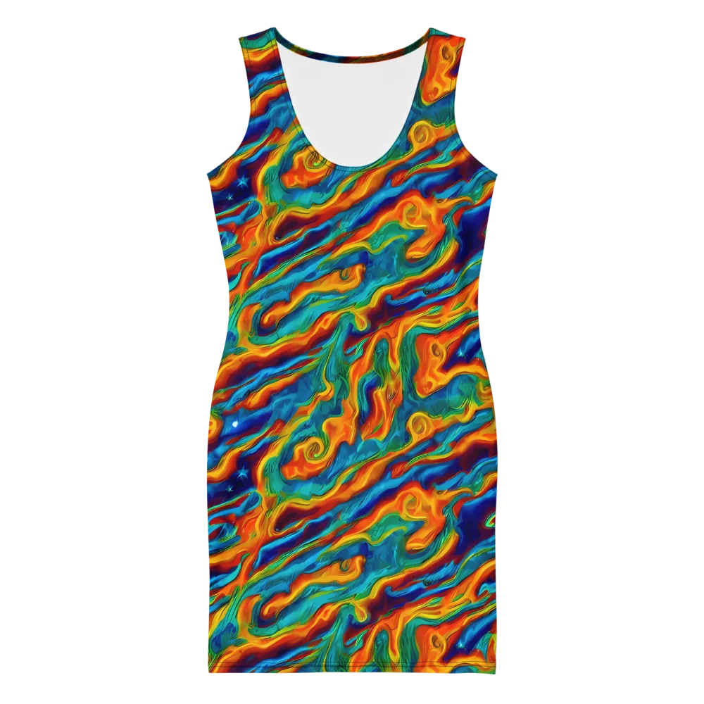 Carnival Current on Bodycon Dress — Front