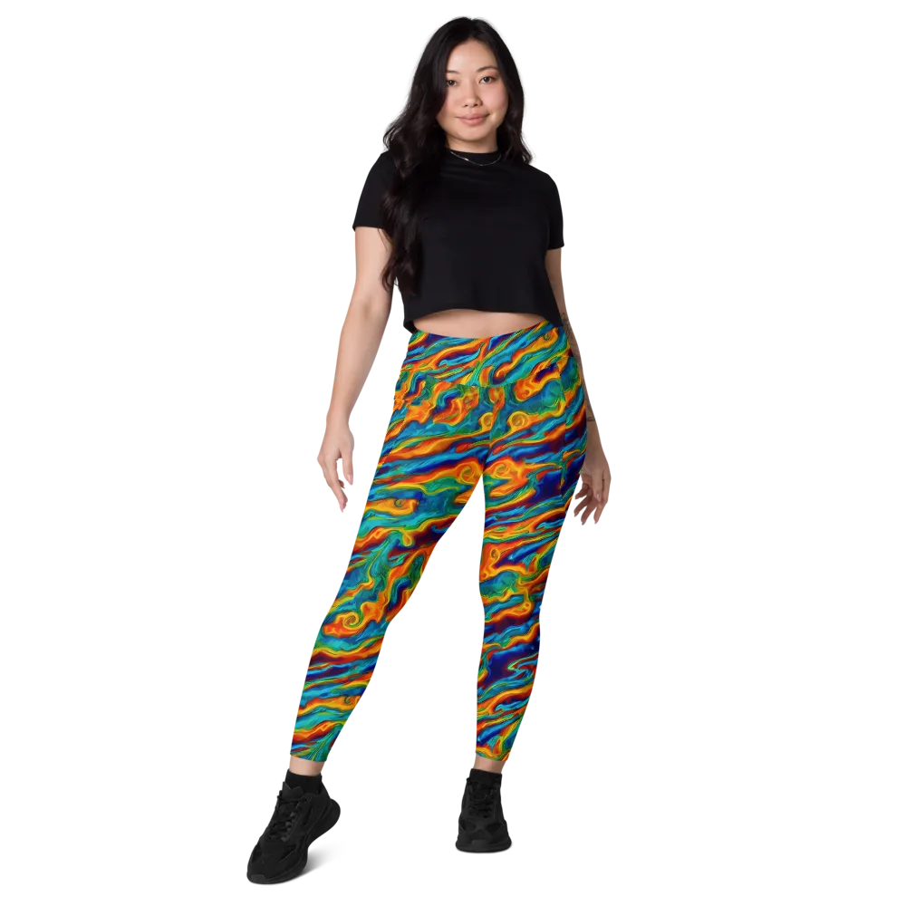 Carnival Current on Leggings with Pockets — Front