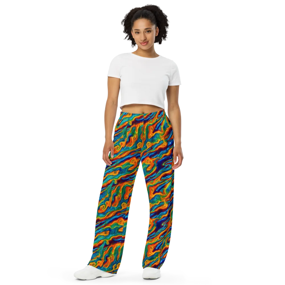 Carnival Current on Wide-Leg Pants — Front