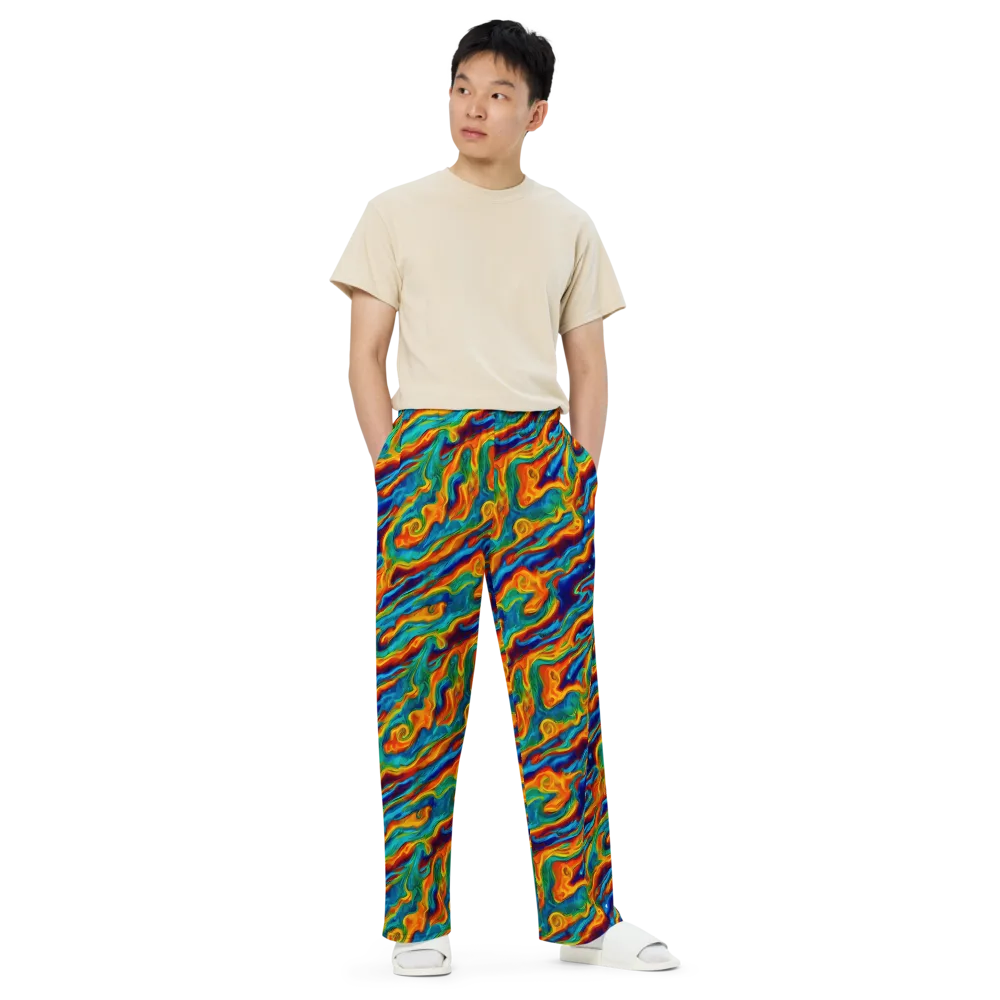 Carnival Current on Wide-Leg Pants — Front