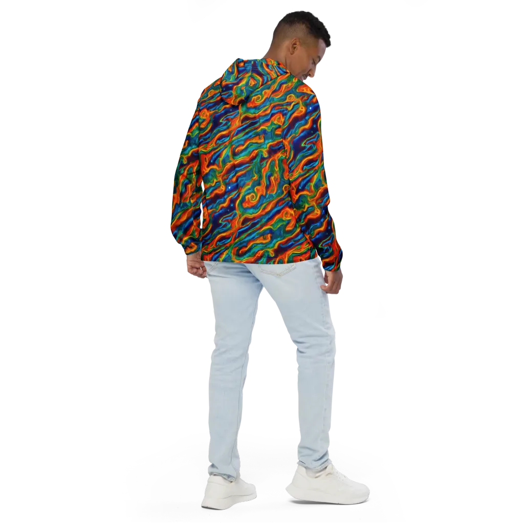 Carnival Current on Men's Windbreaker — Back