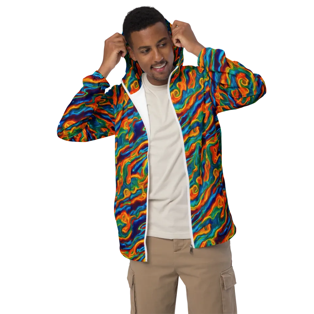 Carnival Current on Men's Windbreaker — Front
