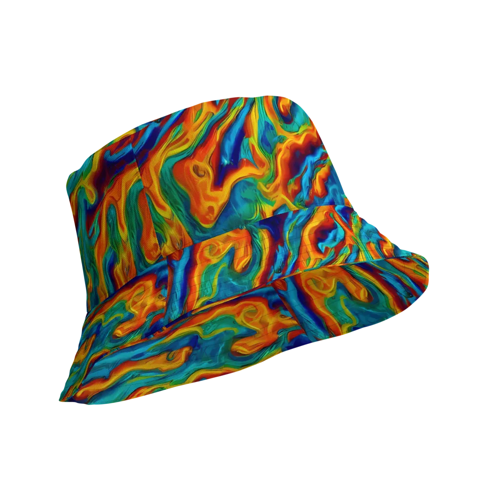 Carnival Current on Reversible Bucket Hat — Product details Outside