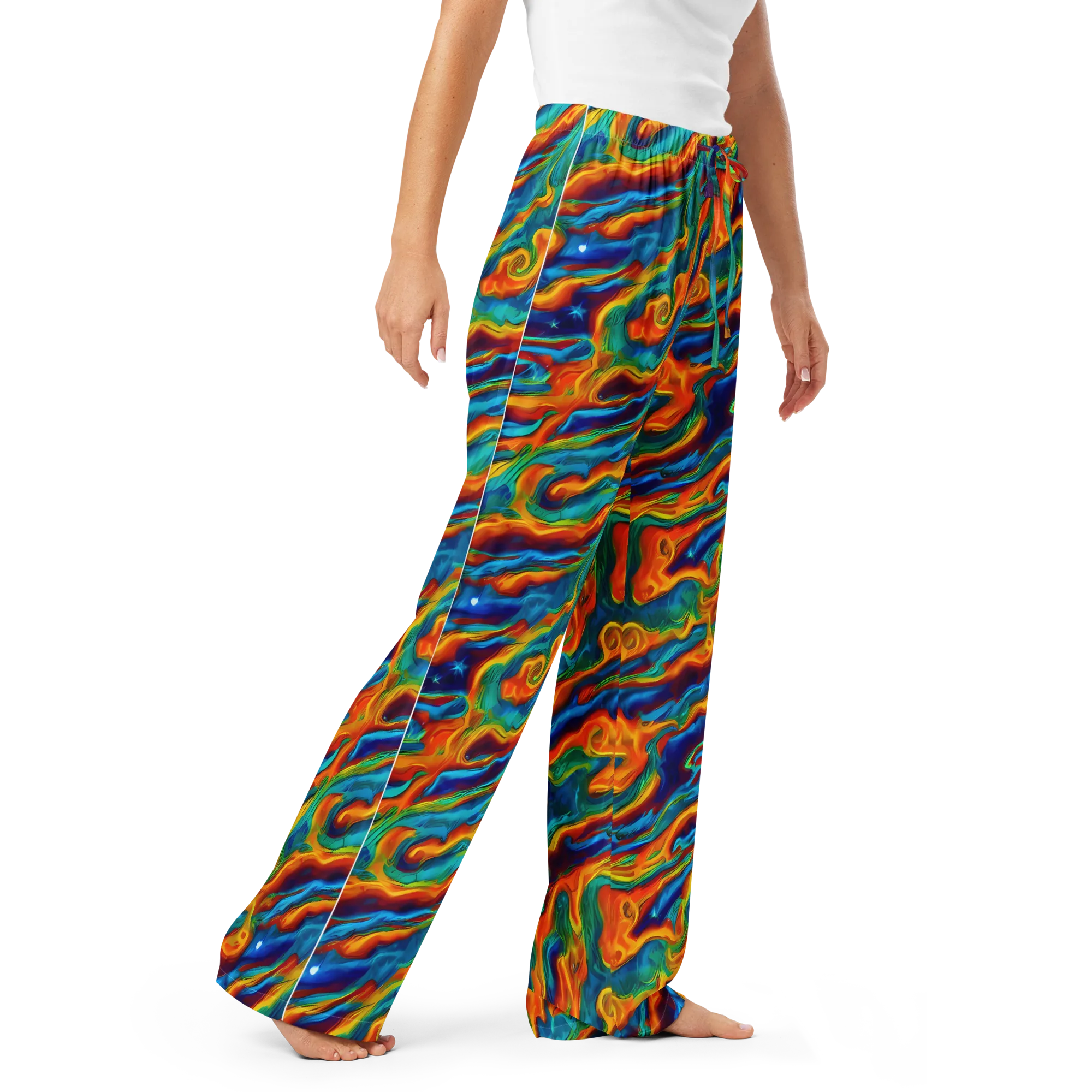 Carnival Current on Women's Pajama Pants — Right Front