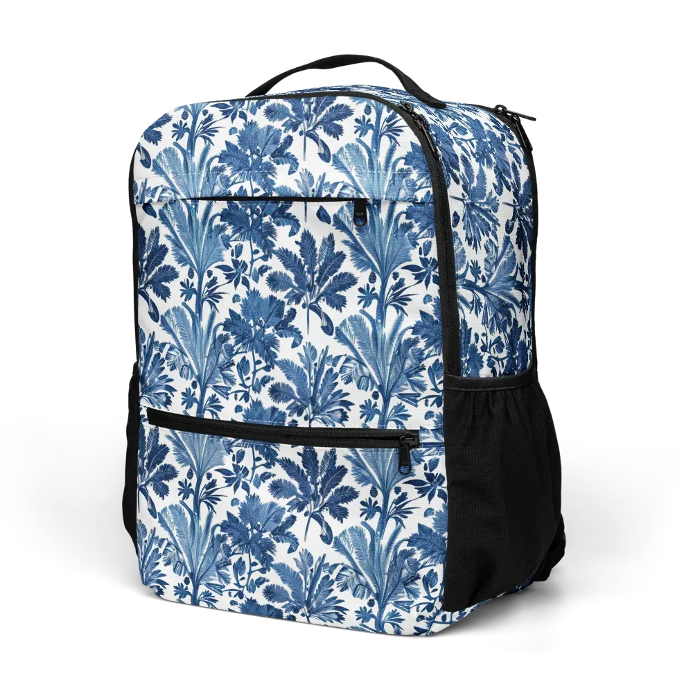 Cobalt Garden on Utility Backpack — Left Front