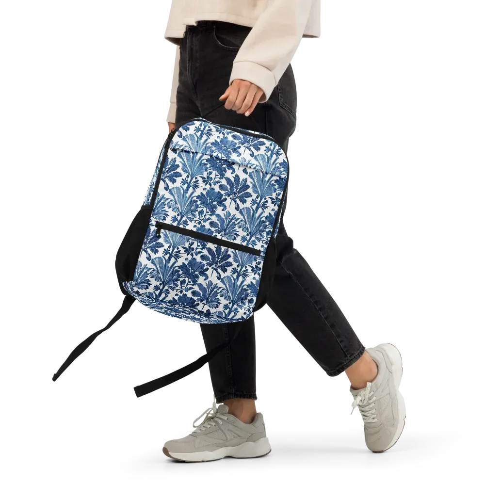 Cobalt Garden on Utility Backpack — Front