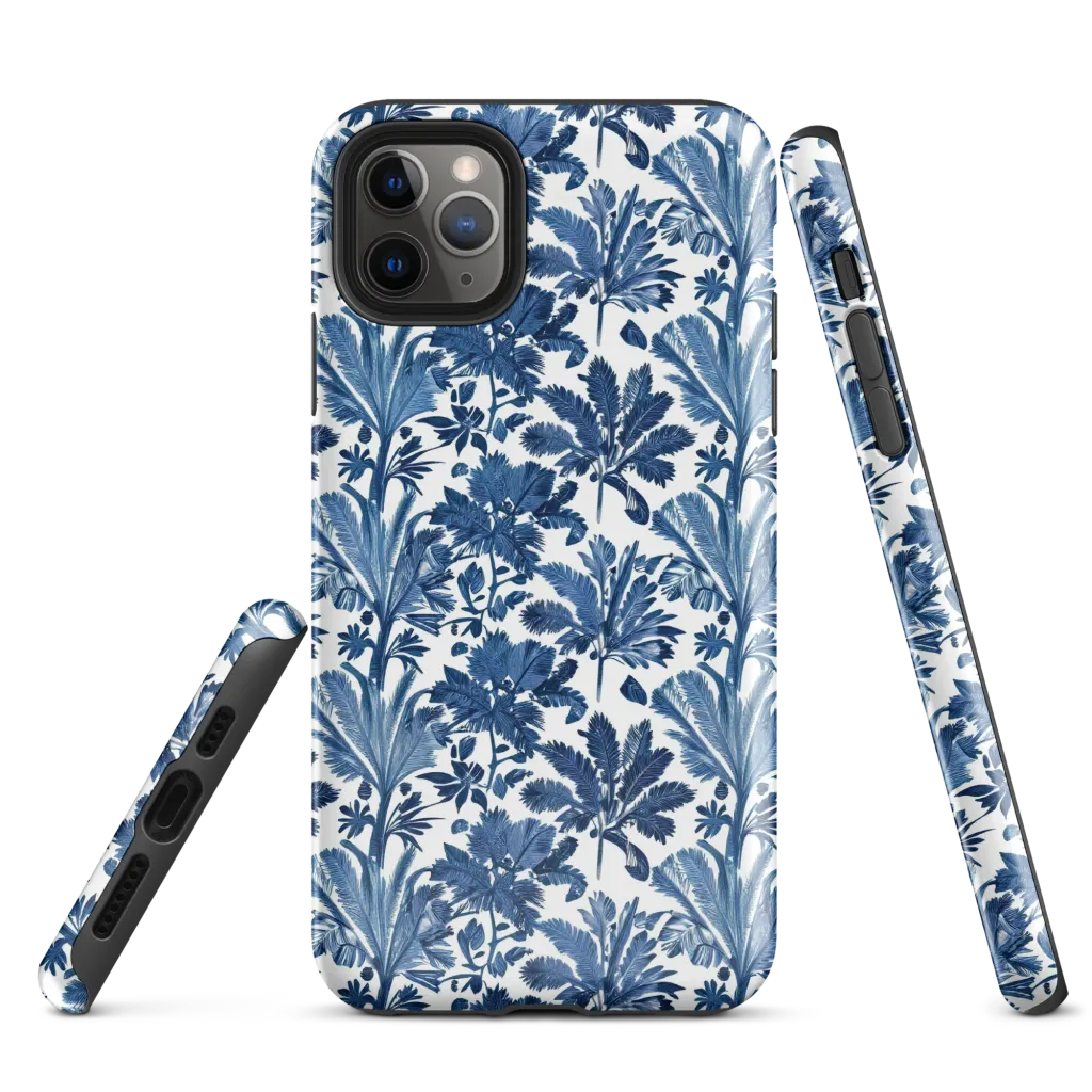 Cobalt Garden on Tough Case for iPhone® — Front