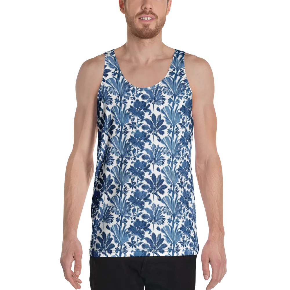 Cobalt Garden on Men's Tank Top — Front