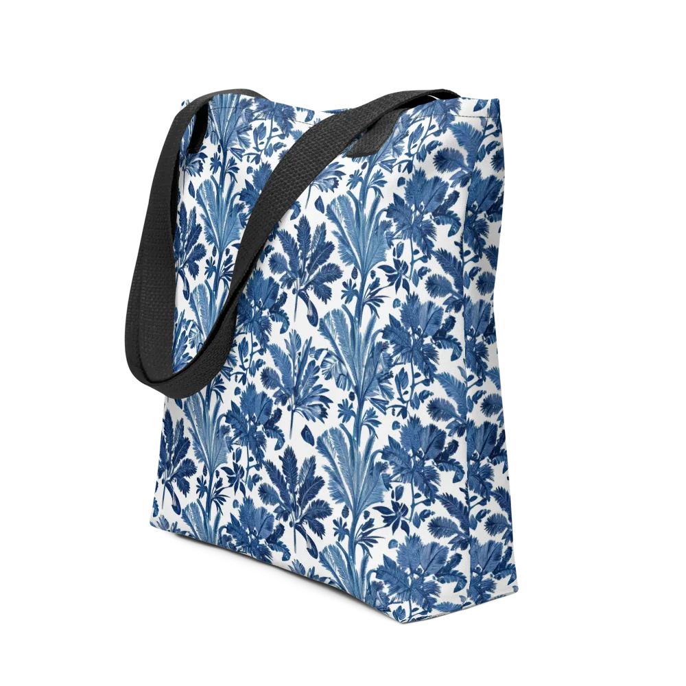 Cobalt Garden on Tote Bag — Front