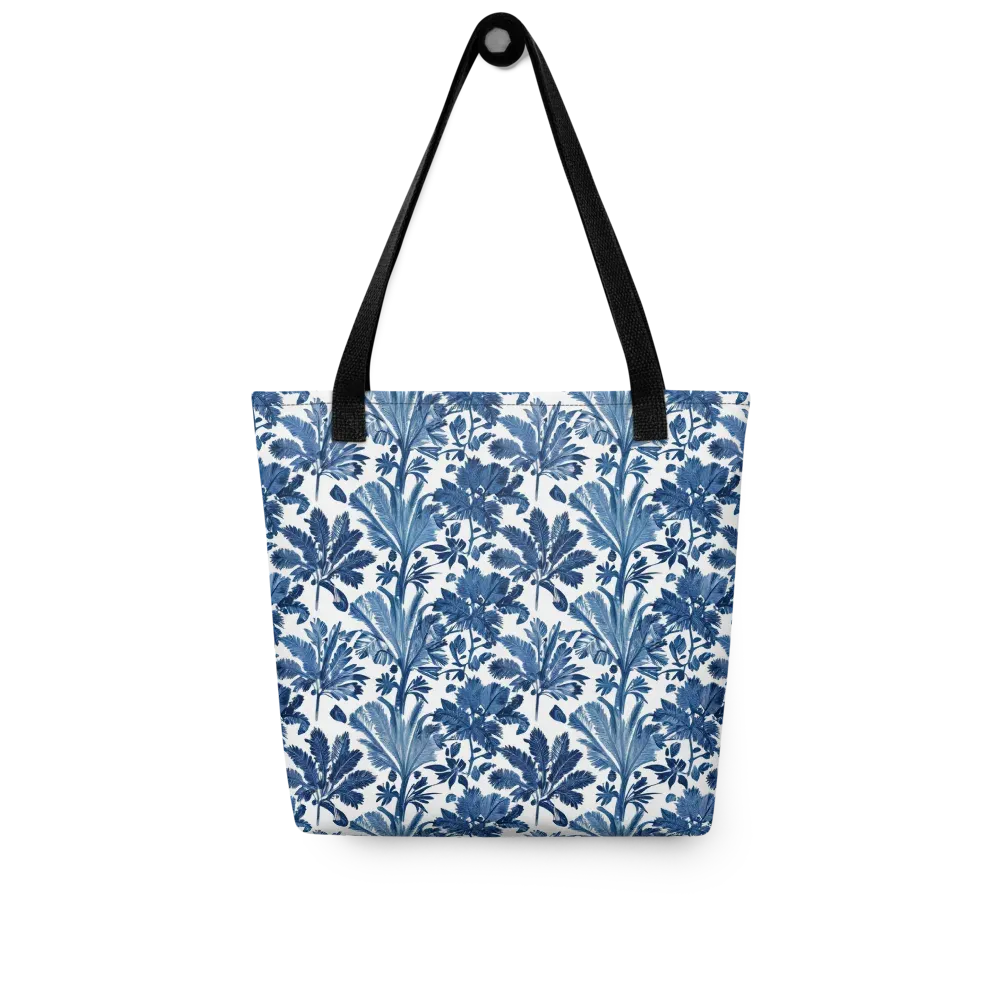 Cobalt Garden on Tote Bag — Front