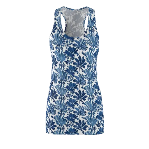 Cobalt Garden on a Racerback Dress
