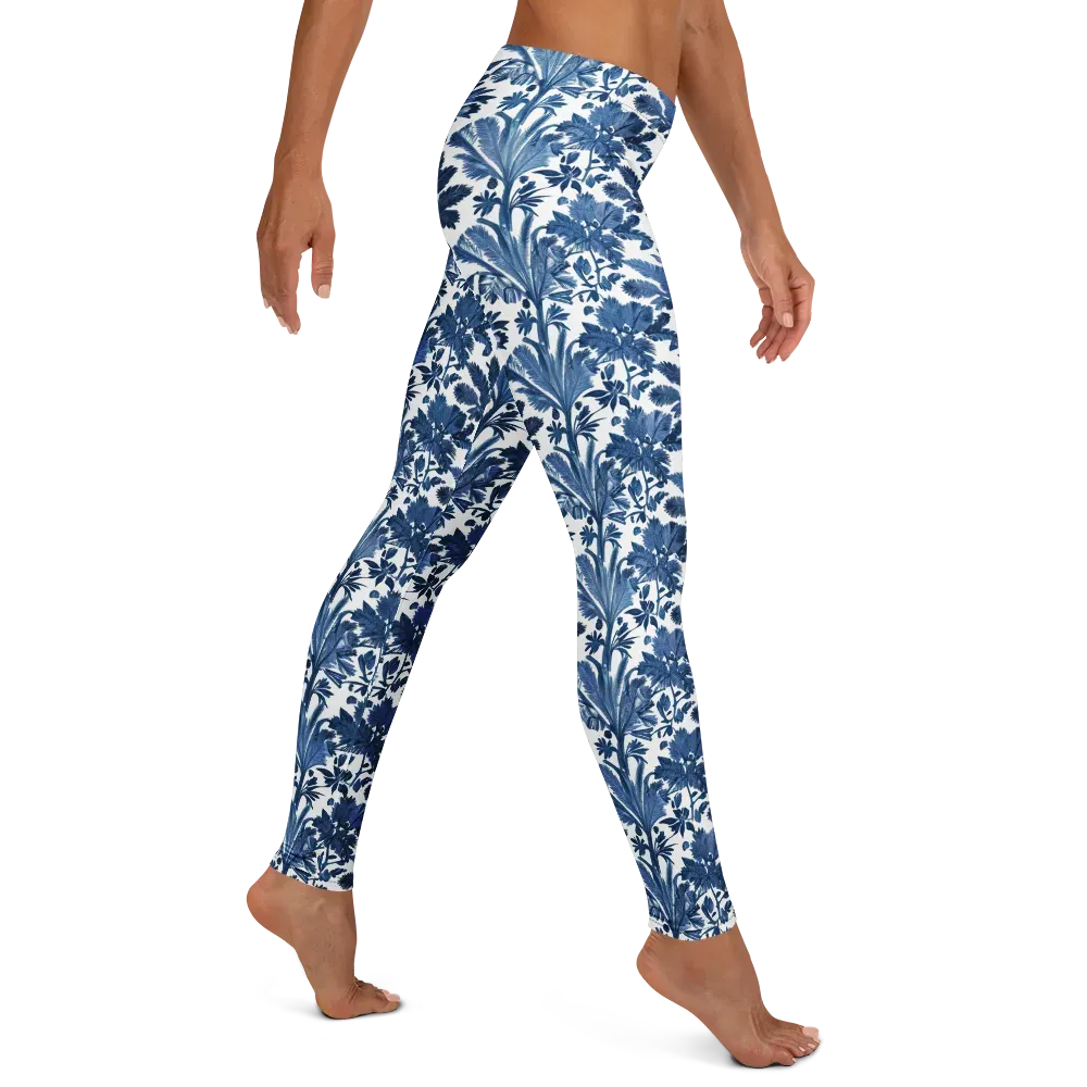 Cobalt Garden on Leggings — Right