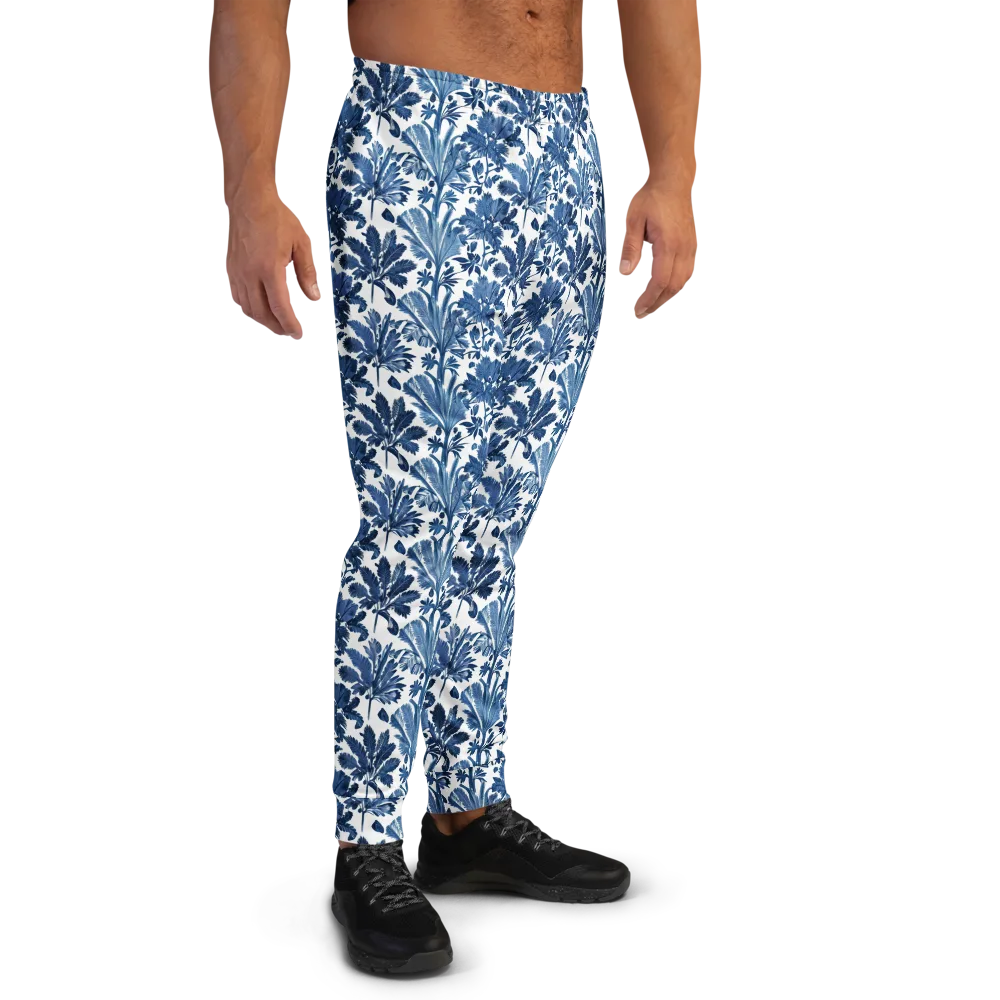 Cobalt Garden on Men's Joggers — Right